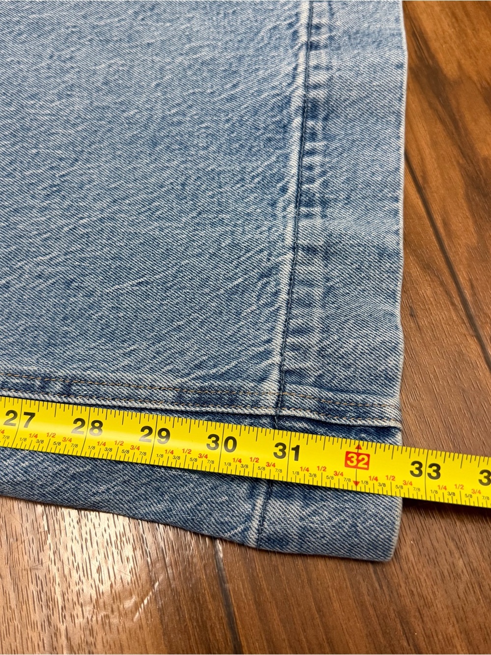 Pistola Light Wash Denim Wide Leg Flare Jeans Stretch Womens 27 - Picture 8 of 12